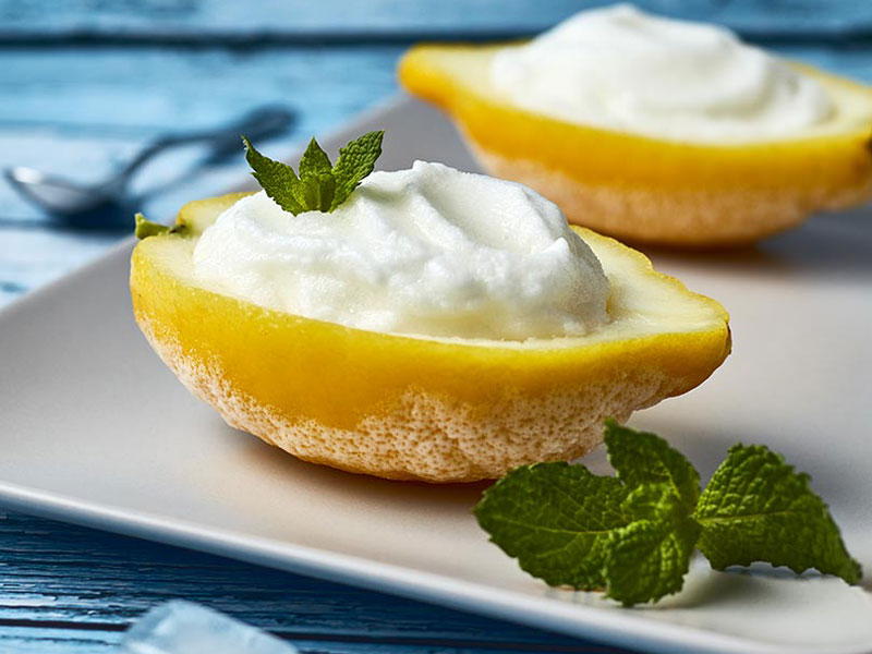 preparato per sorbetto al limone gelateria